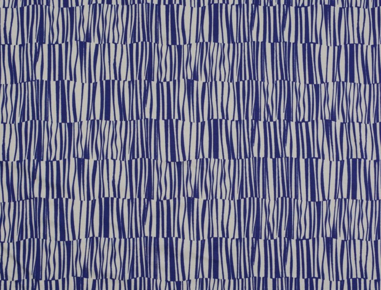 Dzianina Wiskozowa Biało-Niebieska Paski