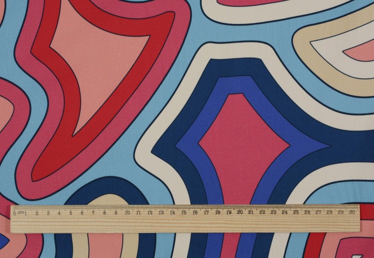 Tkanina Bawełniana Nadrukowane Kolorowe Wzory