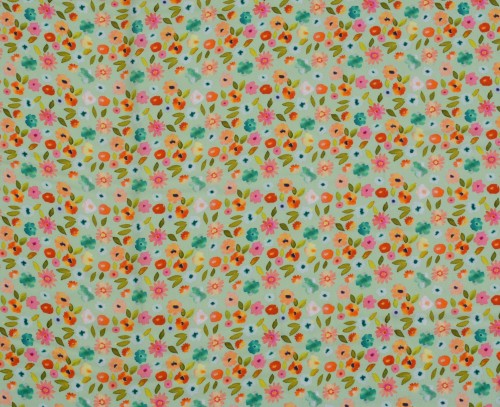 Tkanina Wiskozowa w Typie Żorżety Drobne Kwiaty