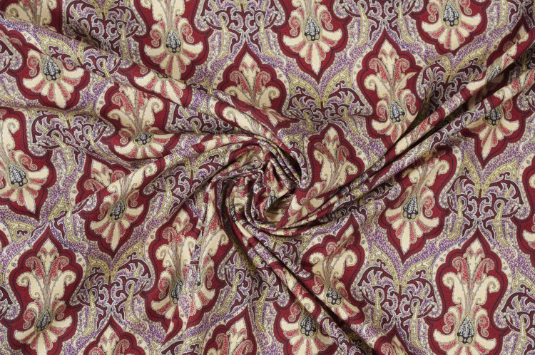 Tkanina Bawełniana w Orientalny Wzór