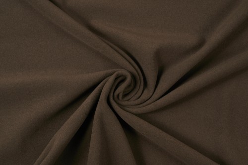 Tkanina Wełniana w Kolorze Czekoladowego Brązu