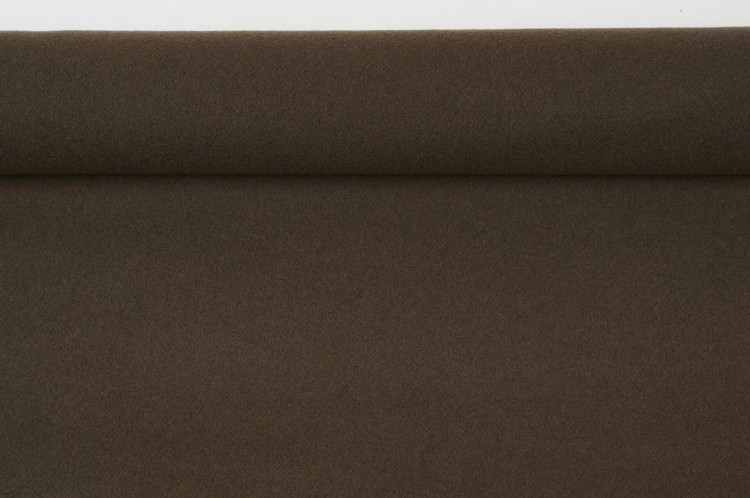 Tkanina Wełniana w Kolorze Czekoladowego Brązu