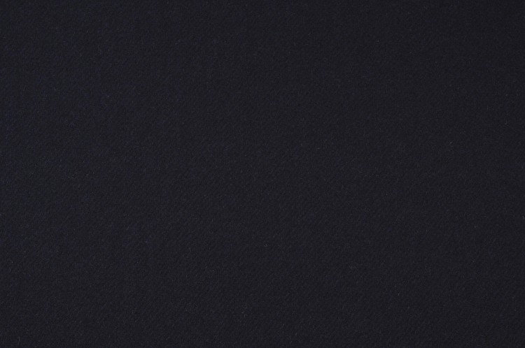 Gruba Tkanina Wełniana Granatowa o Diagonalnym Splocie