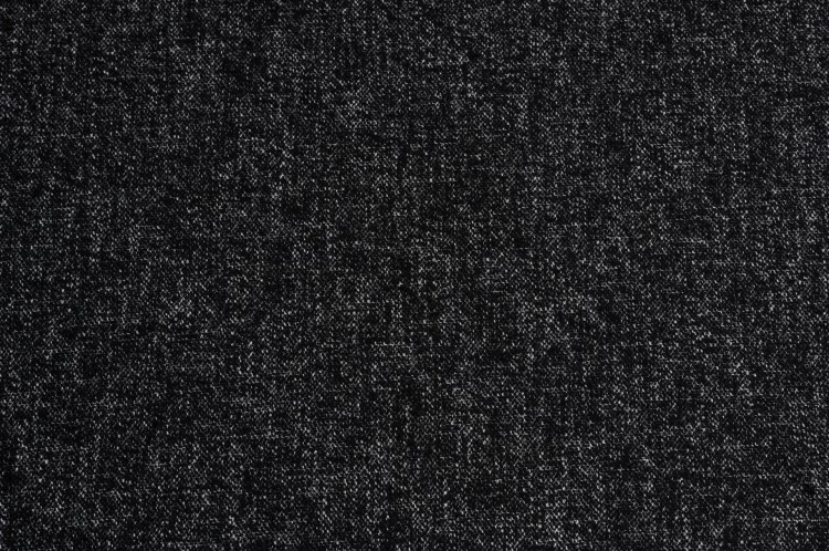 Tkanina Wełniana z Bawełną w Czarno-Biały Melanż