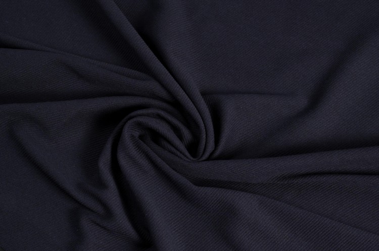 Tkanina Bawełniana z Poliamidem w Granacie z Diagonalnym Ściegiem