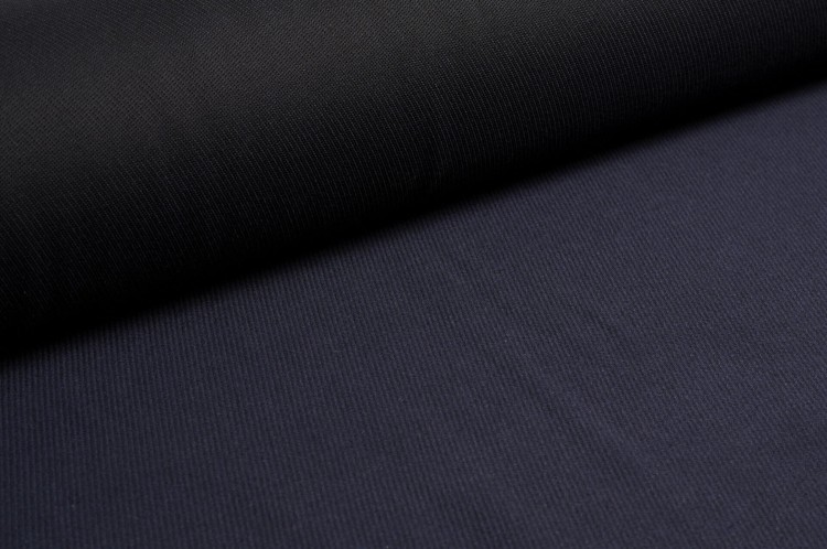 Tkanina Bawełniana z Poliamidem w Granacie z Diagonalnym Ściegiem