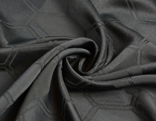 Tkanina Wiskozowa Szara Geometryczne Wzory