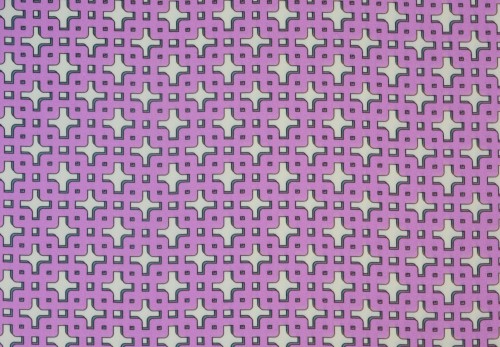 Tkanina Bawełniana Różowa Geometryczne Wzory