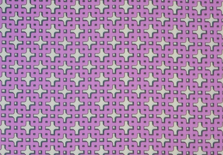 Tkanina Bawełniana Różowa Geometryczne Wzory