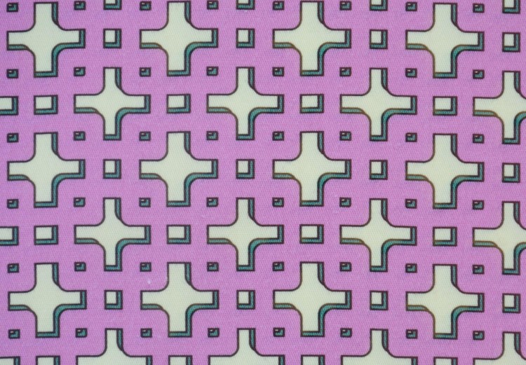 Tkanina Bawełniana Różowa Geometryczne Wzory