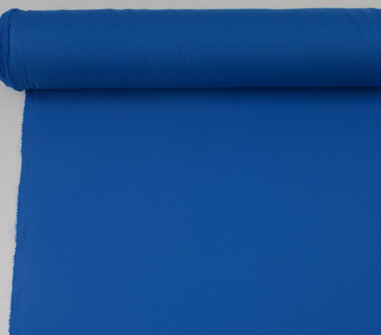 Krepa Poliestrowa Niebieska