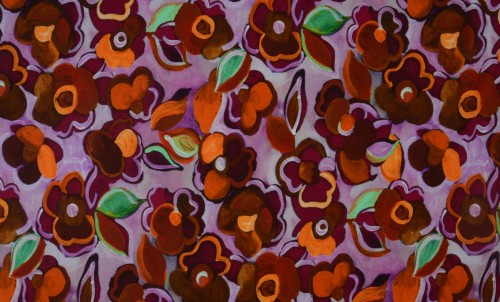 Dzianina Wiskozowa Kwiaty Deveaux