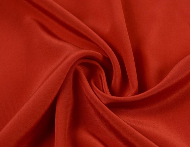 Krepa Jedwabna Czerwona