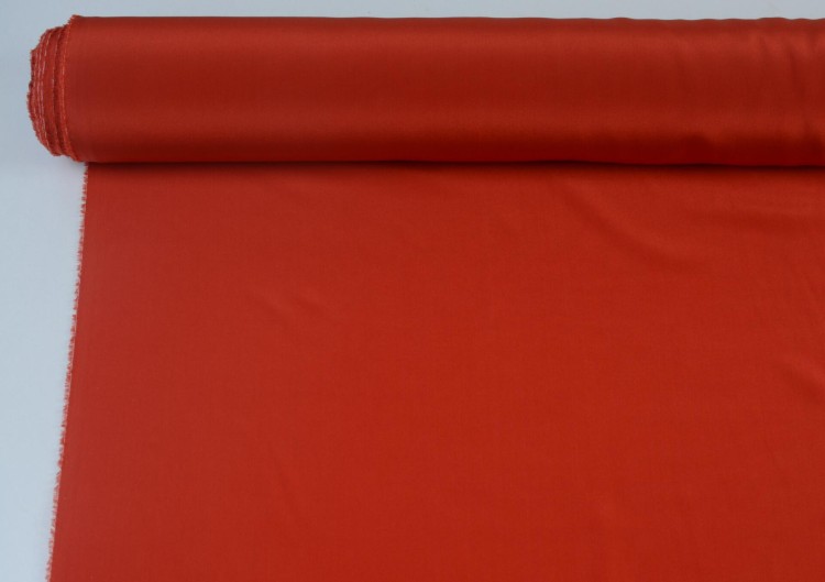 Krepa Jedwabna Czerwona