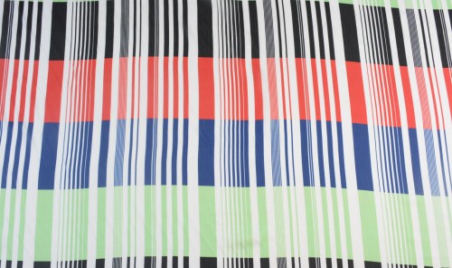 Tkanina Poliestrowa Kolorowe Pasy