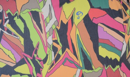 Tkanina Poliestrowa Kolorowy Wzór