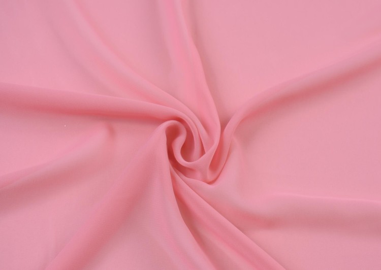 Tkanina Poliestrowa Różowy Szyfon