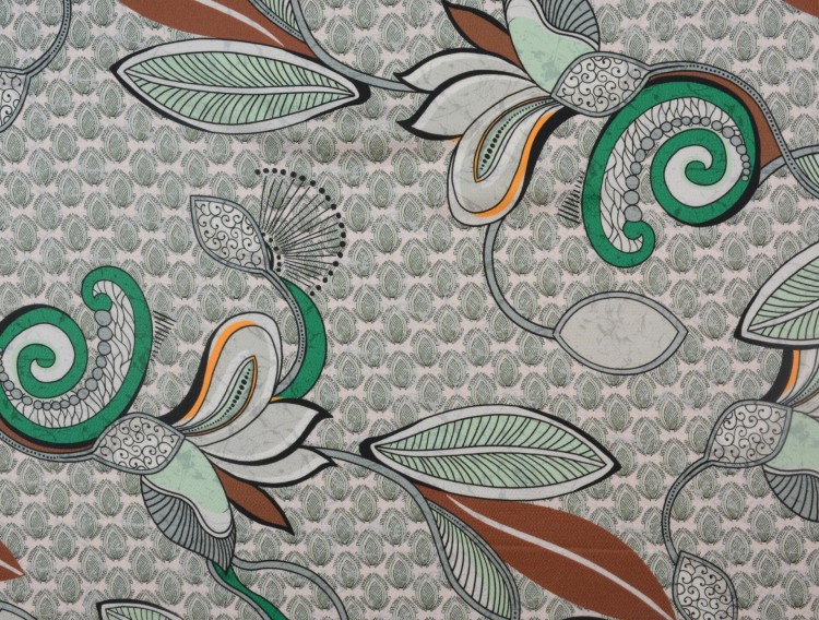 Tkanina Poliestrowa Wzór Roślinny