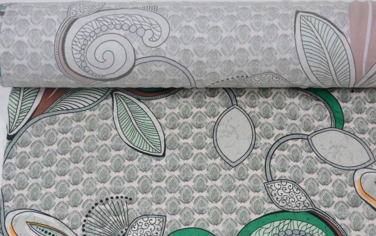 Tkanina Poliestrowa Wzór Roślinny