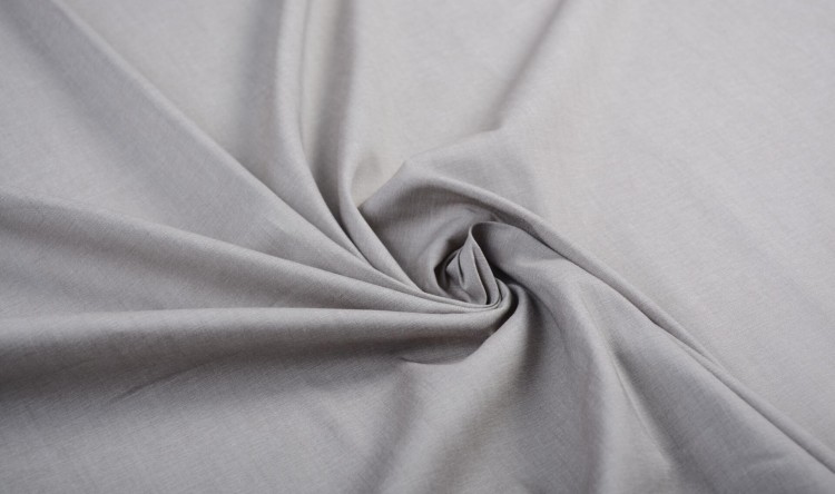 Tkanina Bawełniana Szara Cienka