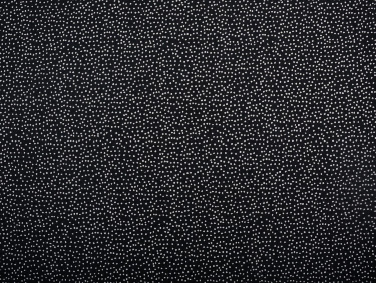 Tkanina Wiskozowa Czarna Kropki