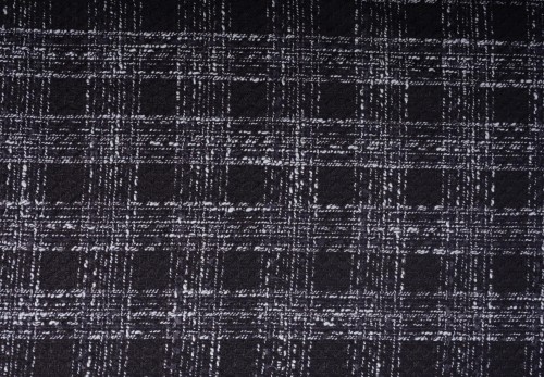 Tkanina Bawełniana Typu Boucle w Kratę