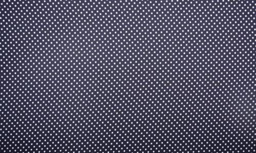 Tkanina Poliestrowa Granatowa w Groszki