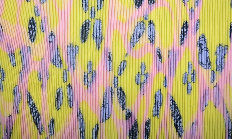 Tkanina Plisowana Żółta