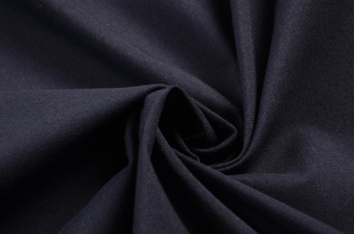 Tkanina Bawełniano-Lniana Granatowa