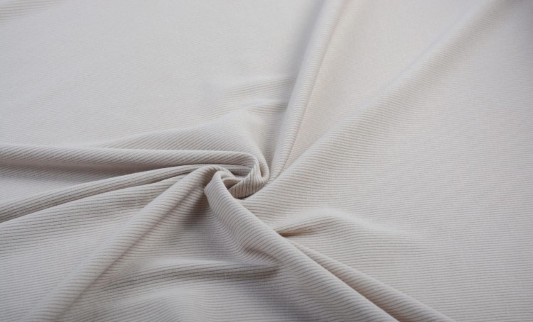 Dzianina Bawełniana Beżowa