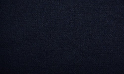 Tkanina Wełniana Ciemny Granat Jodełka