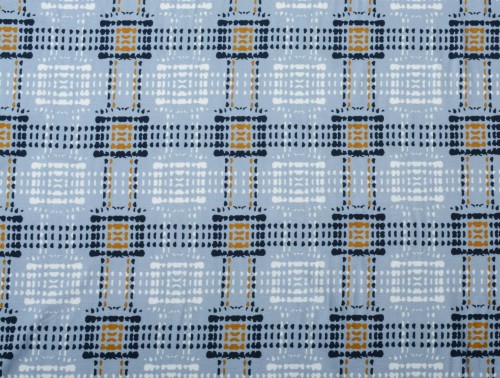 Dzianina Wiskozowa Regularne Wzory na Szarym Tle