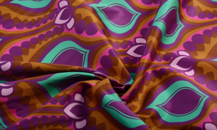 Tkanina Bawełniana Wielokolorowa Kwiaty