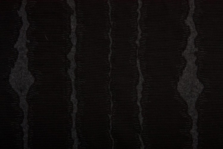 Dzianina Wełniana Ciemnoszara