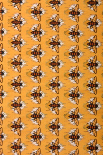 Tkanina Bawełniana Żółta Pszczoły