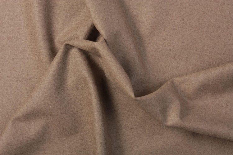 Tkanina Wełniana Typu Flausz Szary Greige