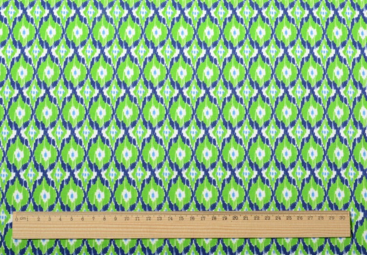 Dzianina Wiskozowa Zielone Romby