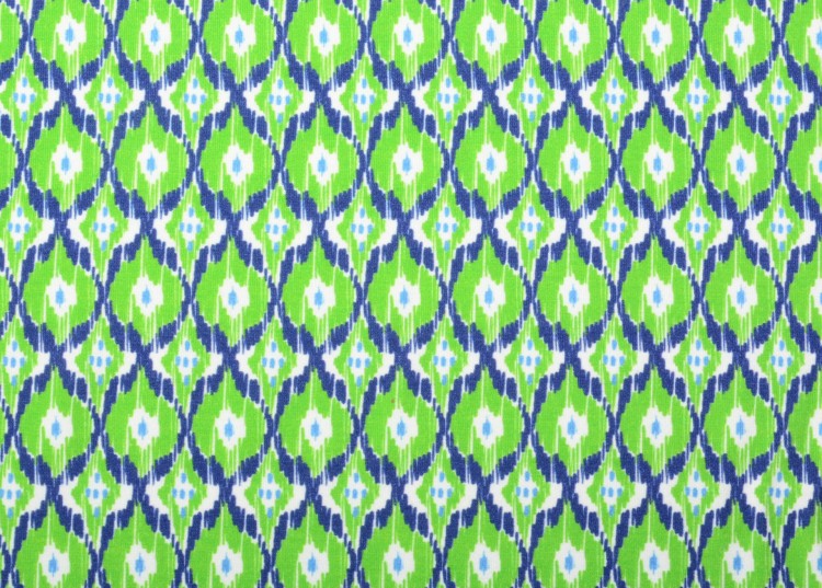 Dzianina Wiskozowa Zielone Romby