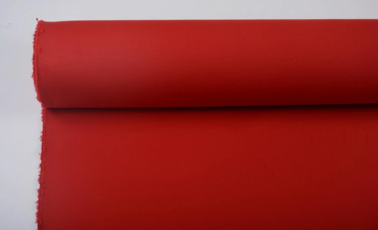 Tkanina Wełniana Makowy Czerwony