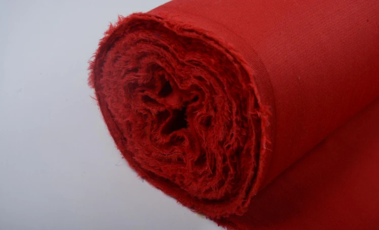Tkanina Wełniana Makowy Czerwony
