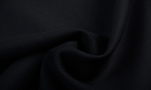 Tkanina Wełniana Czarna