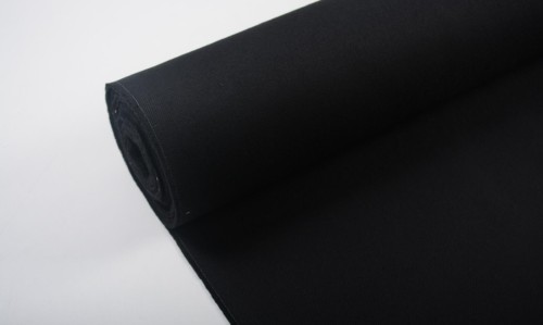 Tkanina Wełniana Czarna