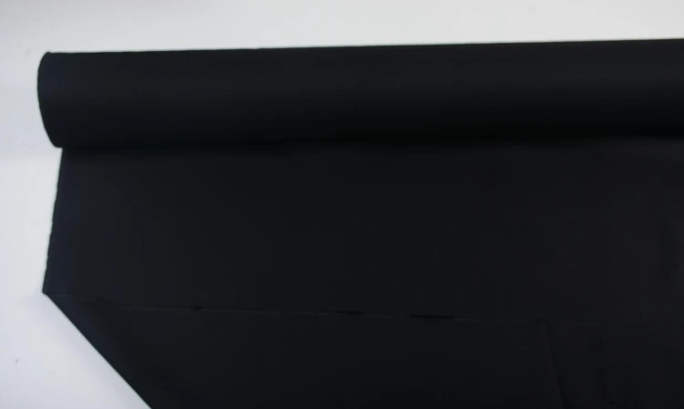 Tkanina Wełniana Czarna