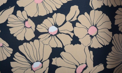 Tkanina Bawełniana Żółte Kwiaty