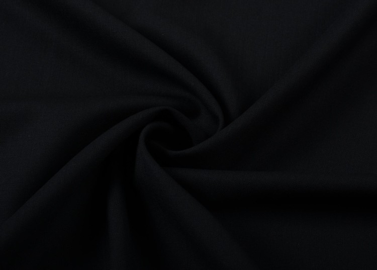 Tkanina Wełniana Czarna Dormeuil