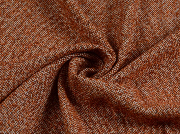 Tkanina Bawełniana Rudo-Szary Melanż