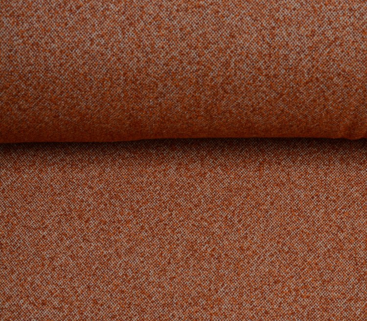 Tkanina Bawełniana Rudo-Szary Melanż