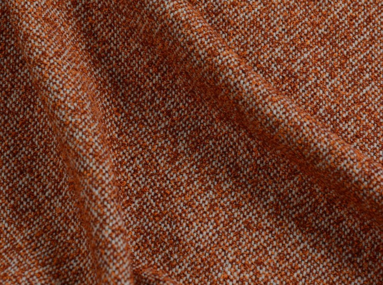 Tkanina Bawełniana Rudo-Szary Melanż