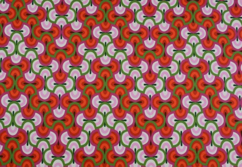 Dzianina Wiskozowa Regularny Kolorowy Wzór