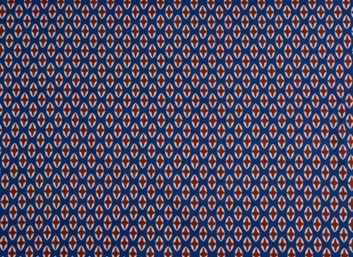 Dzianina Wiskozowa Granatowa w Geometryczne Wzory